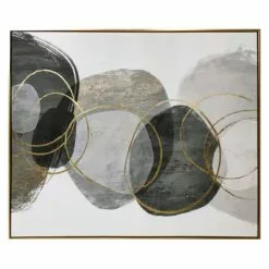 Crosby St Foiled Abstract Canvas Wall Art, 41x49