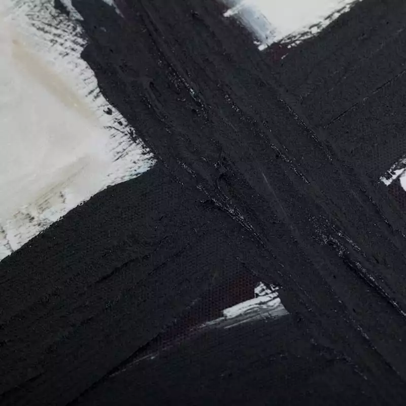 Crosby St Glass Framed Black Abstract Canvas Art, 24" 5 Crosby St Glass Framed Black Abstract Canvas Art, 24" - Image 3