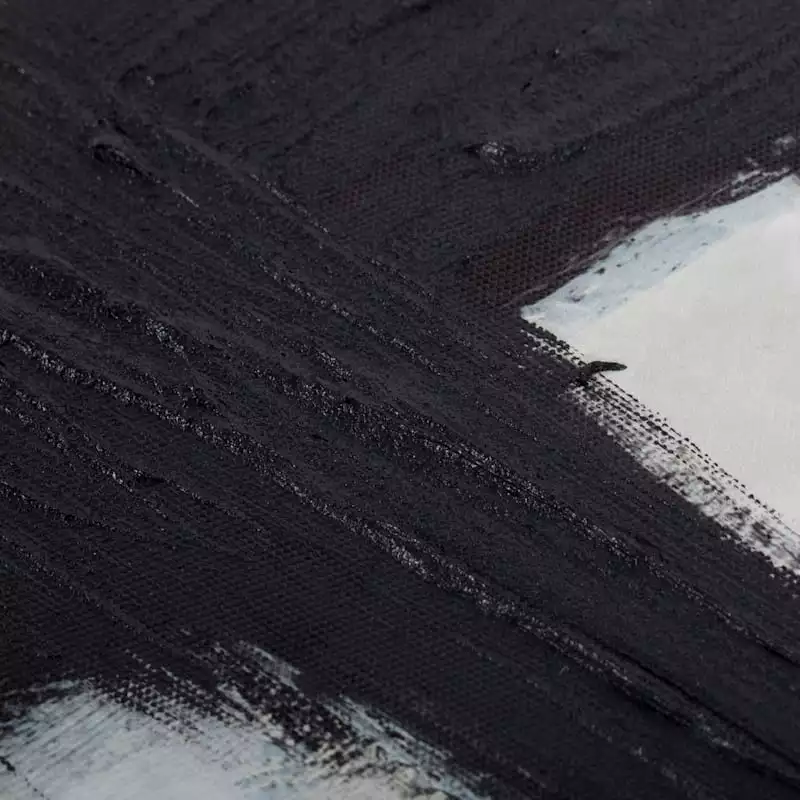 Crosby St Glass Framed Black Abstract Canvas Art, 24" 6 Crosby St Glass Framed Black Abstract Canvas Art, 24" - Image 4