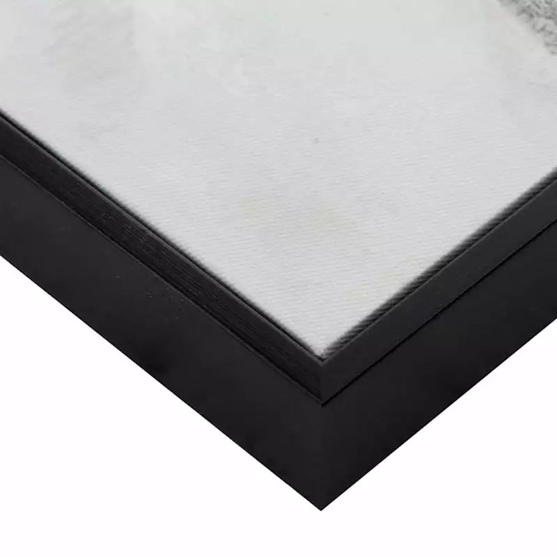 Crosby St Glass Framed Black Abstract Canvas Art, 24" 7 Crosby St Glass Framed Black Abstract Canvas Art, 24" - Image 5