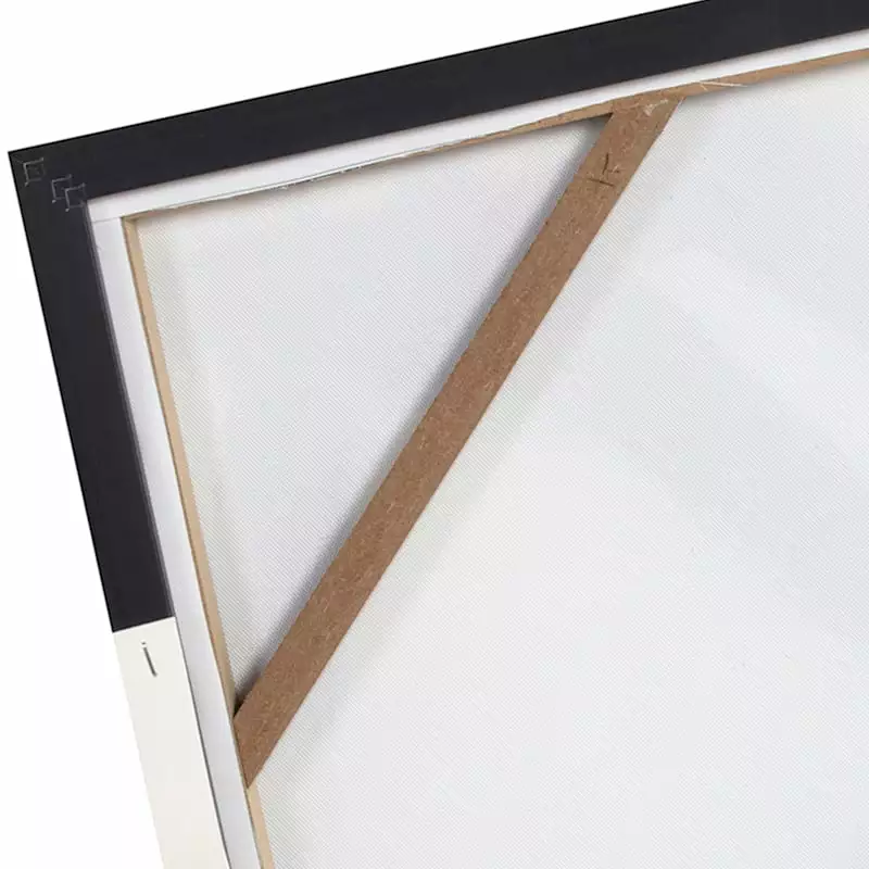 Crosby St Glass Framed Black Abstract Canvas Art, 24" 11 Crosby St Glass Framed Black Abstract Canvas Art, 24" - Image 9