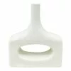 Crosby St White Open Ceramic Vase, 9.5" -Cosplay Shop crosby st white open ceramic vase 9.5