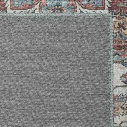 (D448) Found & Fable Chenille Printed Vintage Look Blue Medallion Runner, 2x7 -Cosplay Shop d448 found fable chenille printed vintage look blue medallion runner 2x7 3