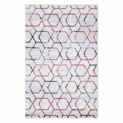 (D457) Savannah Multicolor Geometric Accent Rug, 3x5