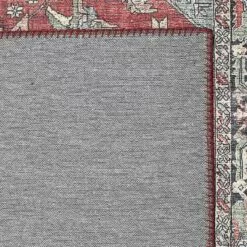 (D473) Fenix Red Medallion Chenille Area Rug, 5x7 9 (D473) Fenix Red Medallion Chenille Area Rug, 5x7 -Cosplay Shop d473 fenix red medallion chenille area rug 5x7 3