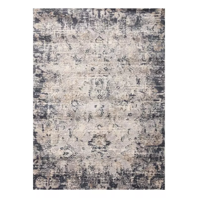 (D492) Honeybloom Muneer Blue & Beige Accent Rug, 3x5 3 (D492) Honeybloom Muneer Blue & Beige Accent Rug, 3x5