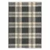 (D502) Grey & Ivory Plaid Area Rug, 5x7 -Cosplay Shop d502 grey ivory plaid area rug 5x7 1