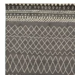 (D535) Grey Global Area Rug, 8x10 -Cosplay Shop d535 grey global area rug 8x10 2