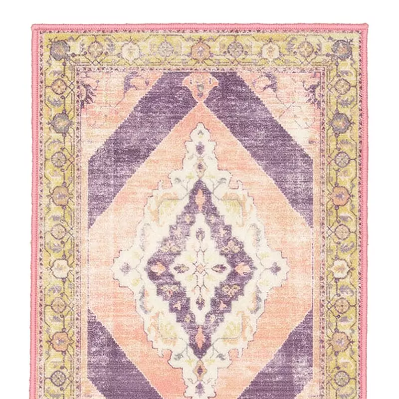 (D540) Passion Multicolor Medallion Runner, 2x5 4 (D540) Passion Multicolor Medallion Runner, 2x5 - Image 2