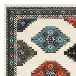 (D543) Canyon Blue & Red Area Rug, 5x7 -Cosplay Shop d543 canyon blue red area rug 5x7 2