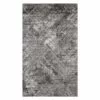 (D554) Estie Charcoal & Black Area Rug, 5x7 -Cosplay Shop d554 estie charcoal black area rug 5x7 1