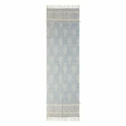 (D555) Honeybloom Lodi Blue & Ivory Paisley Runner, 2x7