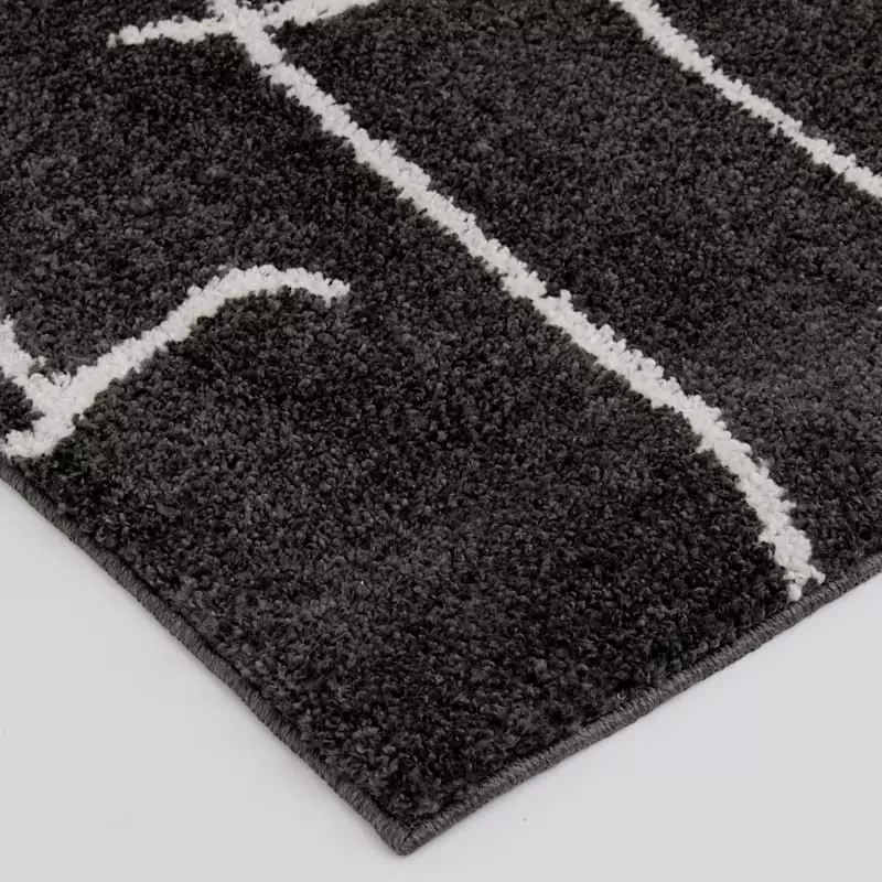 (D557) Mirabella Black Accent Rug, 2x4 5 (D557) Mirabella Black Accent Rug, 2x4 - Image 3