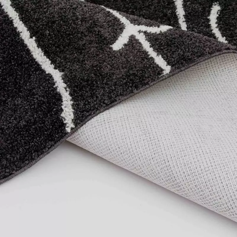 (D557) Mirabella Black Accent Rug, 2x4 8 (D557) Mirabella Black Accent Rug, 2x4 - Image 6