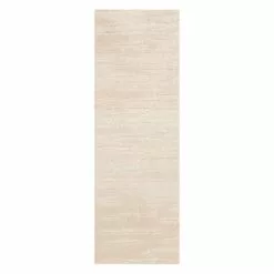 (D559) Crosby St Waterford Neutral Textured Runner, 2x7