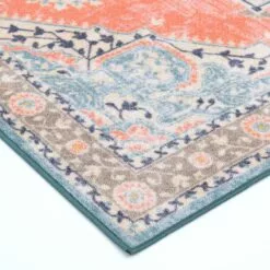 (D561) Venus Pink Multicolor Medallion Area Rug, 7x10 11 (D561) Venus Pink Multicolor Medallion Area Rug, 7x10 -Cosplay Shop d561 venus pink multicolor medallion area rug 7x10 3