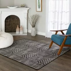 (D563) Venus Black & Grey Area Rug, 4x6 -Cosplay Shop d563 venus black grey area rug 4x6 8