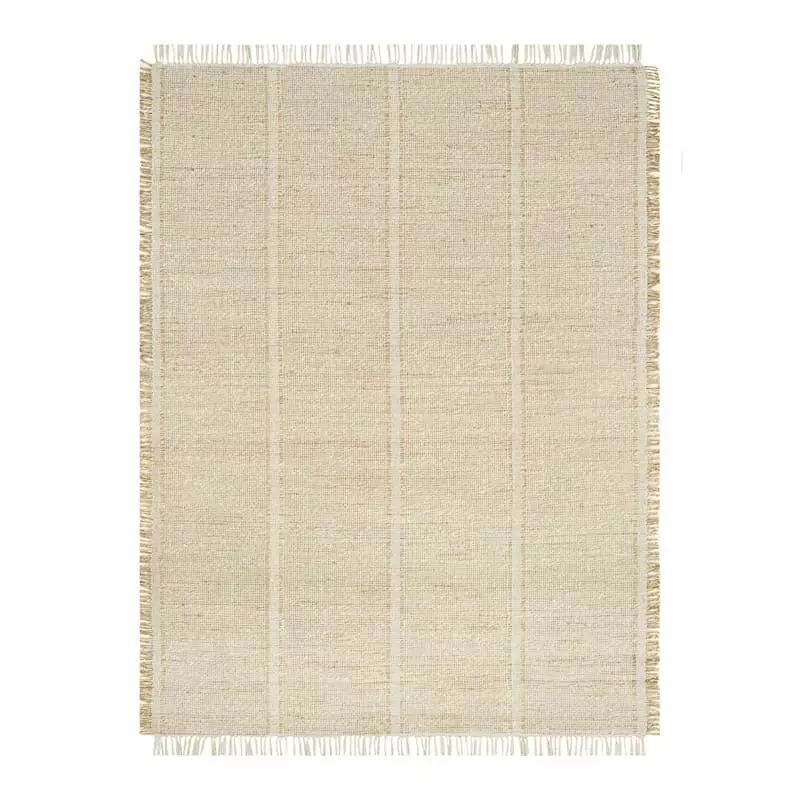 (D583) Honeybloom Mason Natural Fringe Area Rug, 5x7 3 (D583) Honeybloom Mason Natural Fringe Area Rug, 5x7