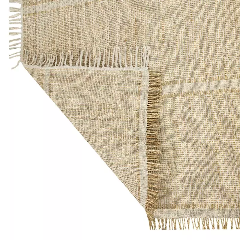 (D583) Honeybloom Mason Natural Fringe Area Rug, 5x7 5 (D583) Honeybloom Mason Natural Fringe Area Rug, 5x7 - Image 3