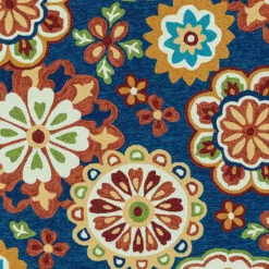 (E138) Santa Monica Multicolored Medallion Indoor & Outdoor Area Rug, 5x7 -Cosplay Shop e138 santa monica multicolored medallion indoor outdoor area rug 5x7 3
