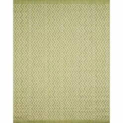 (E253) Oasis Green Geo Indoor & Outdoor Area Rug, 8x10