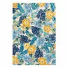 (E264) Santa Monica Blue Floral Indoor & Outdoor Area Rug, 5x7 -Cosplay Shop e264 santa monica blue floral indoor outdoor area rug 5x7 1