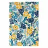 (E264) Santa Monica Blue Floral Indoor & Outdoor Area Rug, 7x10 2 (E264) Santa Monica Blue Floral Indoor & Outdoor Area Rug, 7x10 -Cosplay Shop e264 santa monica blue floral indoor outdoor area rug 7x10 1