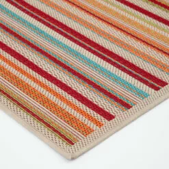 (E309) Scope Multicolor Striped Woven Indoor & Outdoor Area Rug, 5x7 11 (E309) Scope Multicolor Striped Woven Indoor & Outdoor Area Rug, 5x7 -Cosplay Shop e309 scope multicolor striped woven indoor outdoor area rug 5x7 3