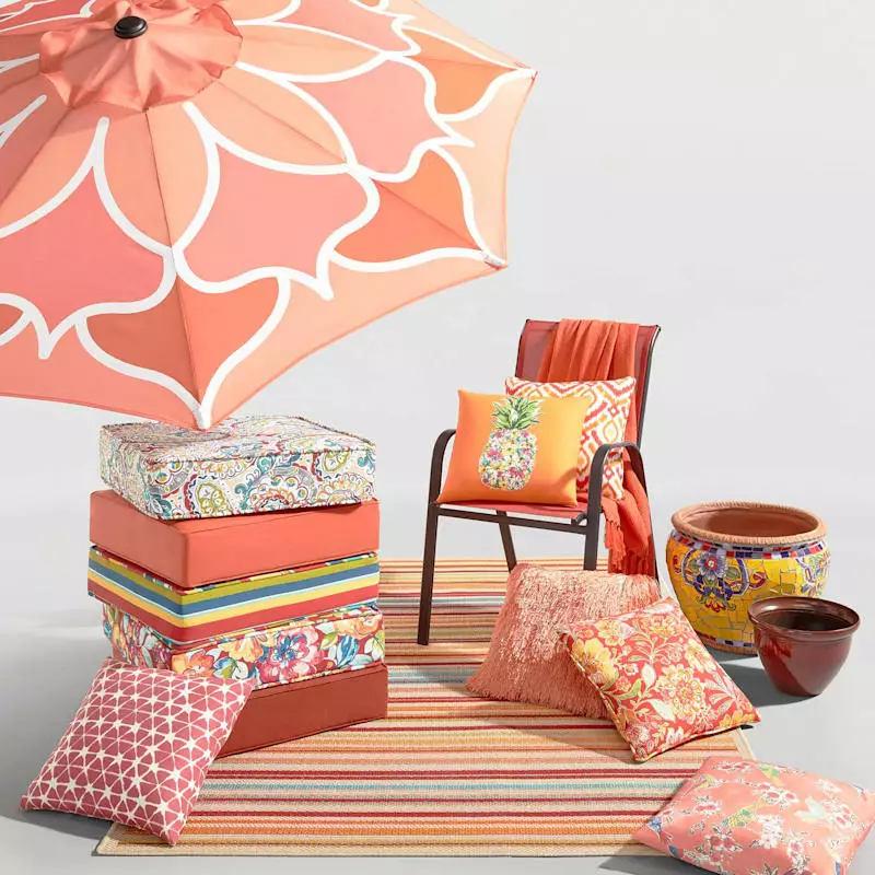 (E309) Scope Multicolor Striped Woven Indoor & Outdoor Area Rug, 5x7 7 (E309) Scope Multicolor Striped Woven Indoor & Outdoor Area Rug, 5x7 - Image 5