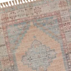 (E336) Honeybloom Anna Vintage Medallion Fringe Outdoor Accent Rug, 3x5 -Cosplay Shop e336 honeybloom anna vintage medallion fringe outdoor accent rug 3x5 4