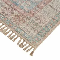 (E336) Honeybloom Anna Vintage Medallion Fringe Outdoor Area Rug, 5x7 -Cosplay Shop e336 honeybloom anna vintage medallion fringe outdoor area rug 5x7 2