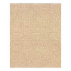 (E457) Ruby Natural Flatweave Area Rug, 8x10