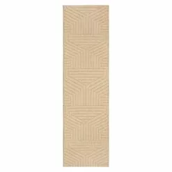 (E457) Ruby Natural Flatweave Runner, 2x7