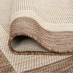 (E484) Sierra Tan Border Outdoor Area Rug, 5x7 -Cosplay Shop e484 sierra tan border outdoor area rug 5x7 6