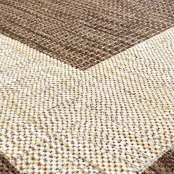 (E484) Sierra Tan Border Outdoor Area Rug, 5x7 -Cosplay Shop e484 sierra tan border outdoor area rug 5x7 7
