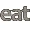 Eat Galvanized Metal Word Wall Decor, 10x20 -Cosplay Shop eat galvanized metal word wall decor 10x20 1
