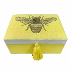 Embroidered Bee Jewelry Box -Cosplay Shop embroidered bee jewelry box 1