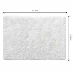 EVE WHITE SHAG ACCENT RUG 27X42 -Cosplay Shop eve white shag accent rug 27x42 5