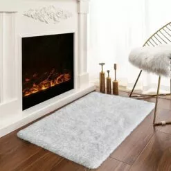 EVE WHITE SHAG ACCENT RUG 27X42 -Cosplay Shop eve white shag accent rug 27x42 6