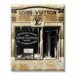 Fashion Store Front Canvas Wall Art, 16x12