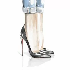 Fashions Heels & Jeans Canvas Wall Art, 12x16