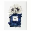 Flower Perfume Bottle Canvas Wall Art, 12x26