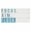 Focus Aim Flush Planked Wood With Metal Wall Art, 20x10 -Cosplay Shop focus aim flush planked wood with metal wall art 20x10 1