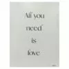 Found & Fable All You Need Is Love Canvas Wall Art, 12x16 2 Found & Fable All You Need Is Love Canvas Wall Art, 12x16 -Cosplay Shop found fable all you need is love canvas wall art 12x16 1