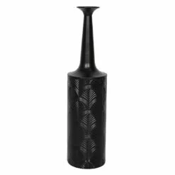 Found & Fable Black Metal Vase, 27"