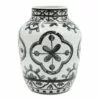 Found & Fable Black & White Porcelain Vase, 11" -Cosplay Shop found fable black white porcelain vase 11