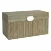 Found & Fable Blue Seagrass Woven Box, 13x6