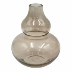 Found & Fable Brown Glass Vase, 7"