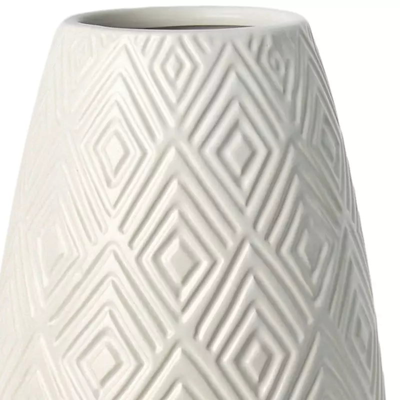 Found & Fable Eileen White Vase, 15" 4 Found & Fable Eileen White Vase, 15" - Image 2