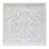 Found & Fable Embossed White Wooden Wall Art, 34" 2 Found & Fable Embossed White Wooden Wall Art, 34" -Cosplay Shop found fable embossed white wooden wall art 34